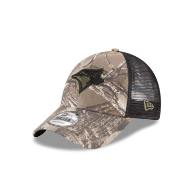 Toronto Blue Jays Gorra | New Era MLB Realtree Trucker 9forty Adjustable Cap Mexico - Marrom